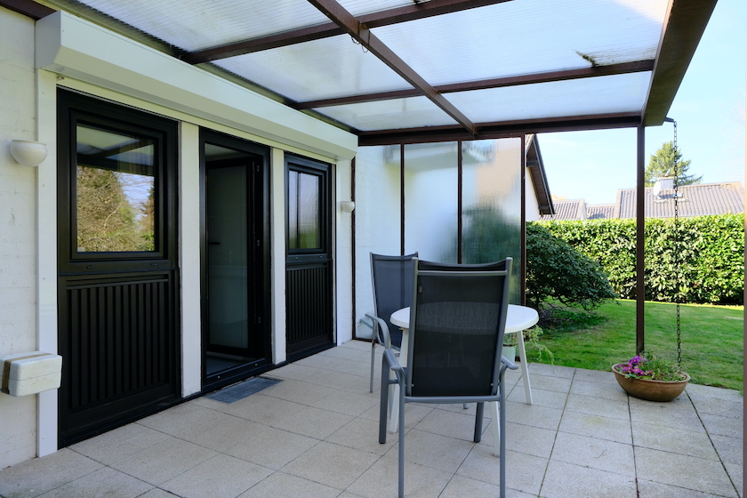 Terrasse an der K�che Einfamilienhaus Solingen