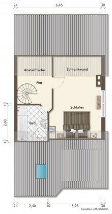 Dachgeschoss VERKAUFT Maisonette-Wohnung als  Haus im Haus  mit Weitblick u. 4 Stellpl�tzen