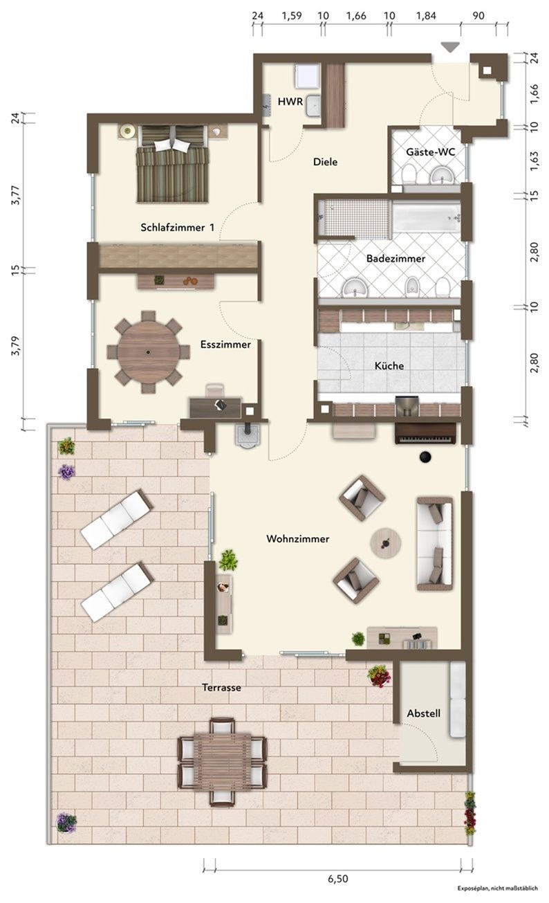 Grundriss Penthouse Penthousewohnung Solingen